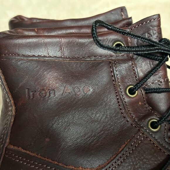 Iron Age Steel Toe EH  Brown Leather Work Boots Made in USA Men's Size 7.5 - Picture 6 of 16
